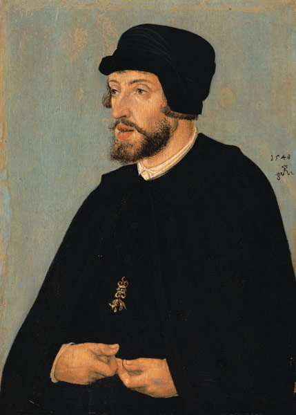 Bildnis Ferdinands I., römisch-deutscher Kaiser (1503-1564) von Lucas Cranach d. Ä.