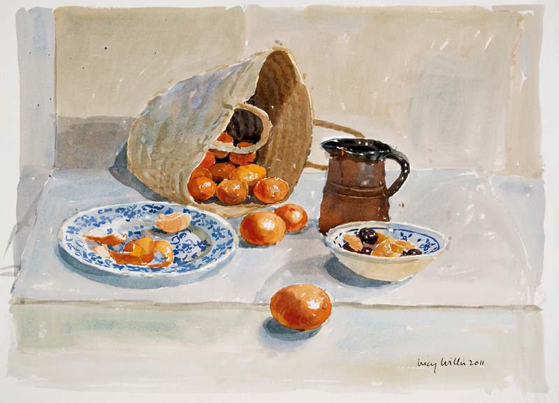 Oranges and Leach Jug von Lucy Willis