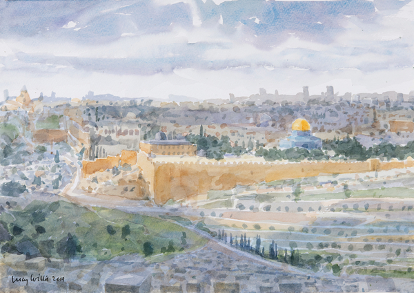 Jerusalem from The Mount Of Olives von Lucy Willis