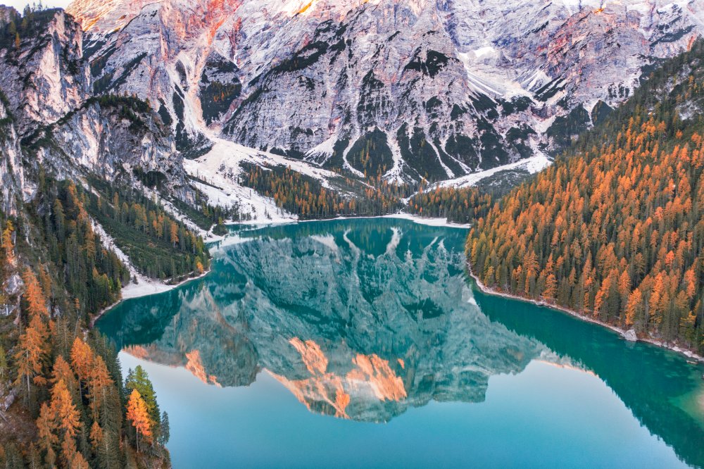 Braies in autumn von Luigi Ruoppolo