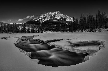 Winter Athabasca Falls