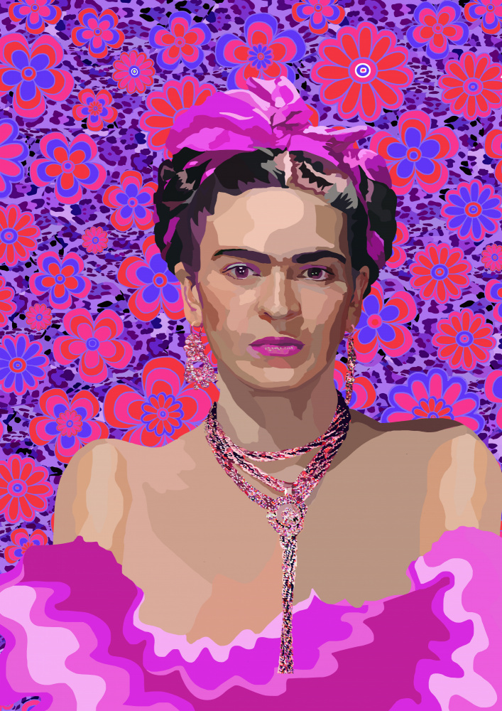 Frida in Purple von Lynnda Rakos