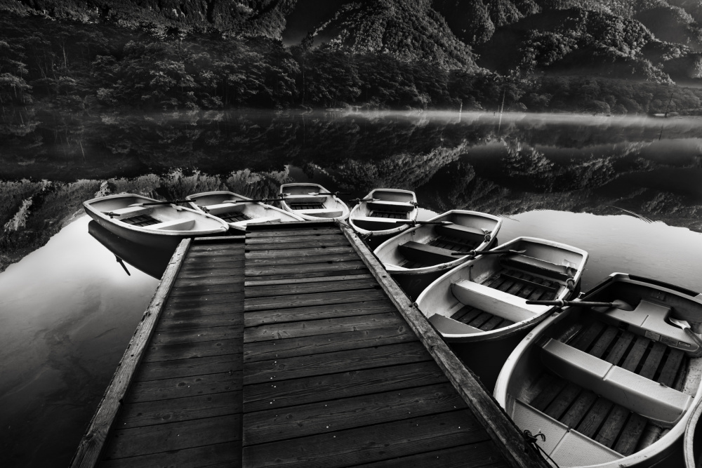 Boat dock von Makihiko Hayama