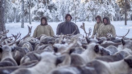 Kanyuk family and their reindeers