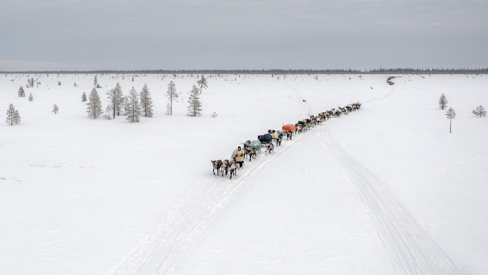 Crossroads in the tundra von Marcel Rebro