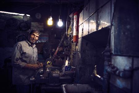 Night worker in Teheran