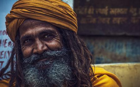 Sadhu smile