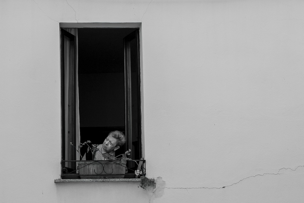 Curiosity at the window von Mario Conteddu