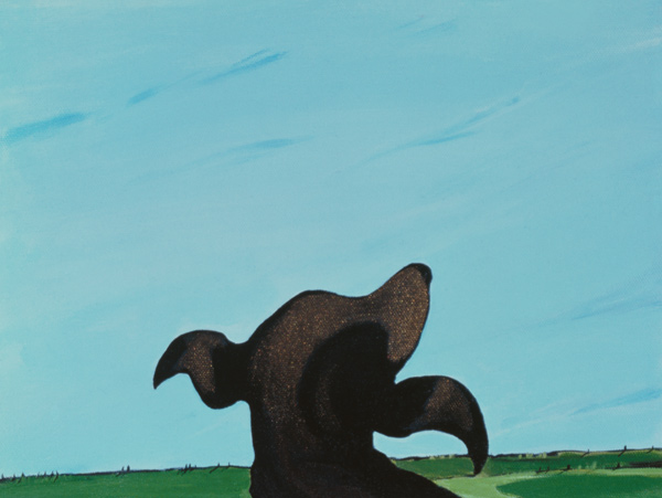 Bronze Profile #2, 1997 (acrylic on canvas)  von Marjorie  Weiss