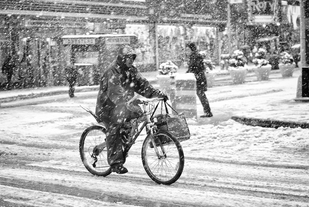 New York in Blizzard von Martin Froyda