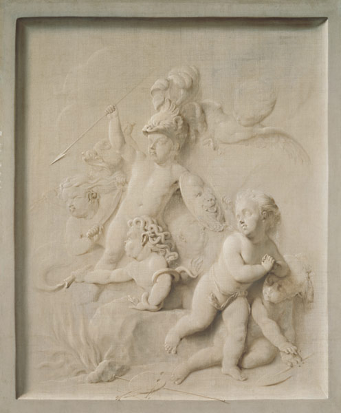 Allegory on the Arts (grisaille) von Martin Josef Geeraerts