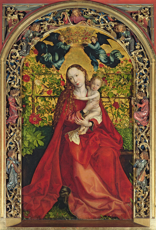 Madonna im Rosenhag von Martin Schongauer