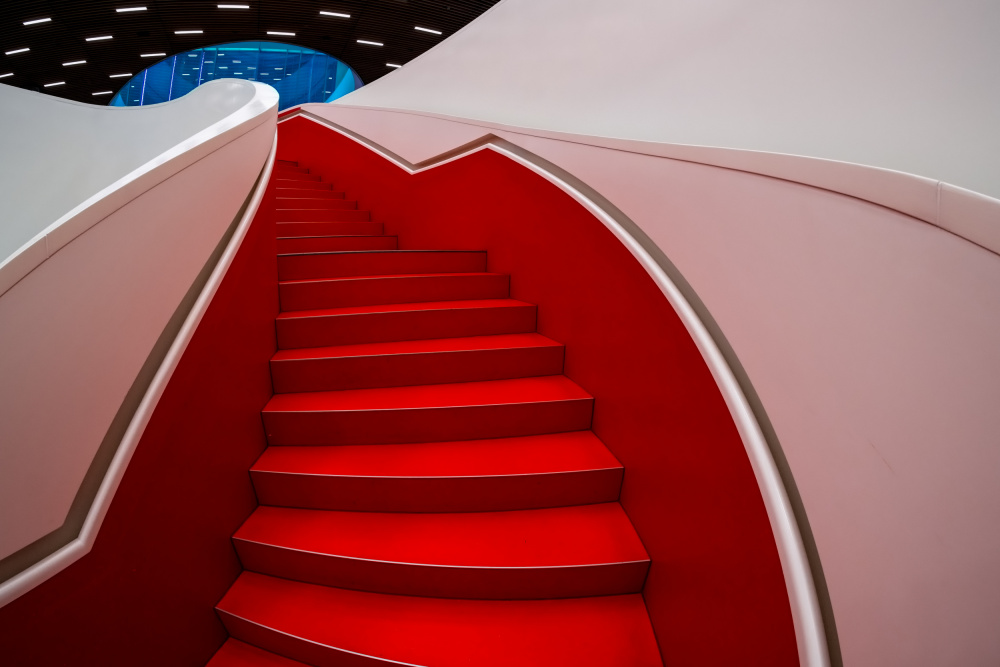 Red Staircase von Martin Steeb