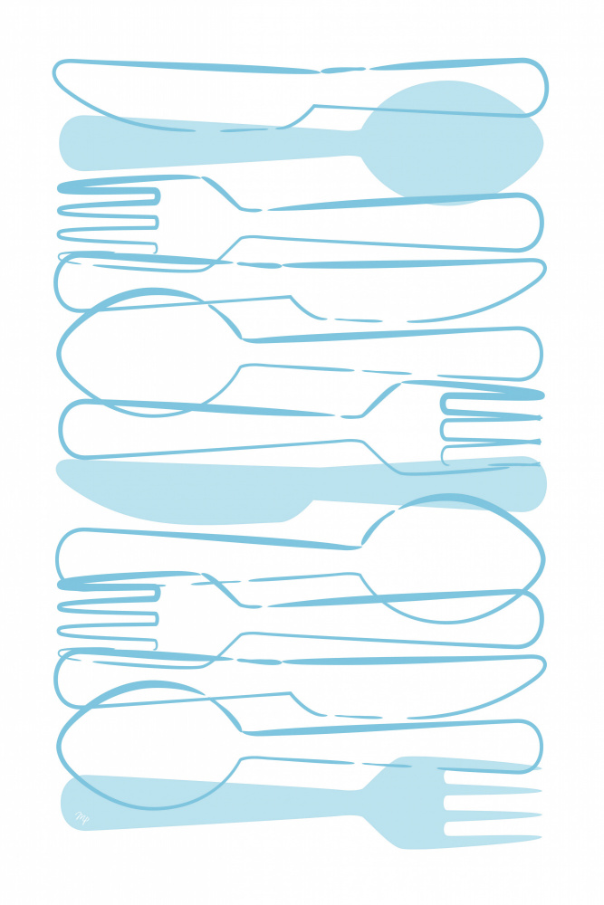 Blue Cutlery von Martina