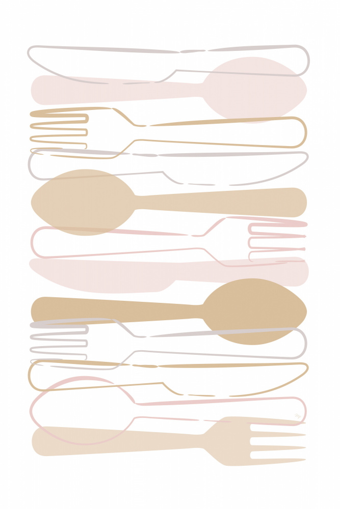 Peach Cutlery von Martina