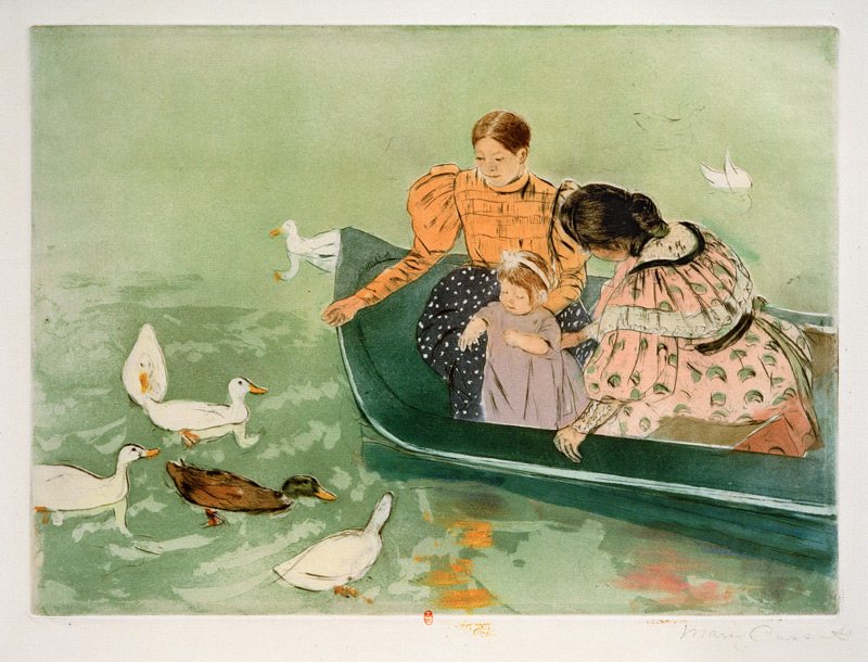 M.Cassatt, Feeding the Ducks von Mary Stevenson Cassatt