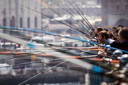 Fishermen on Galata Bridge