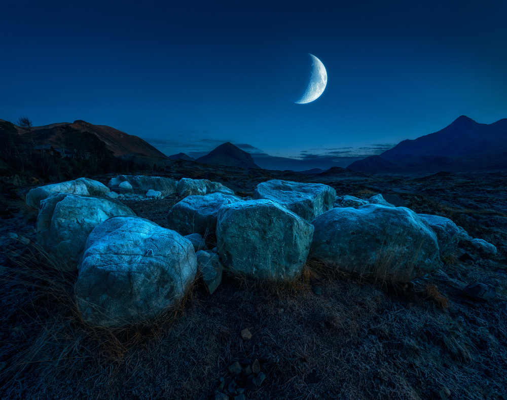 Moonrise, Sligachan von Matt Anderson