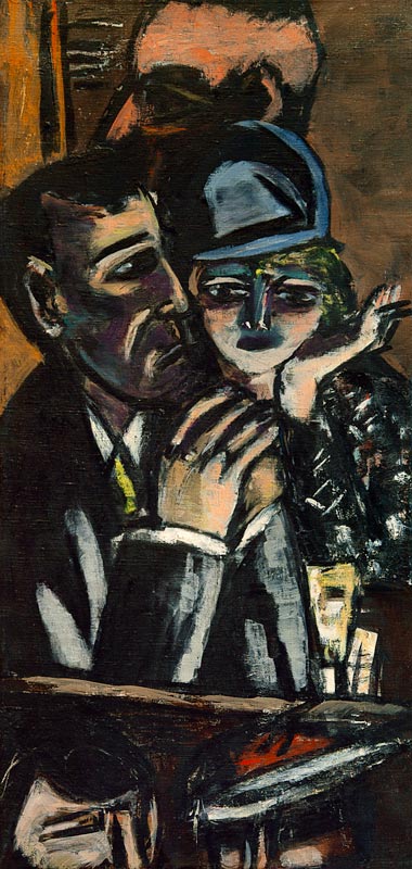 Bar, braun von Max Beckmann