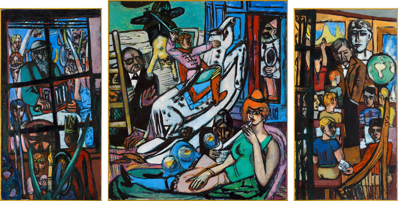 Beginning. 1949  Triptychon von Max Beckmann