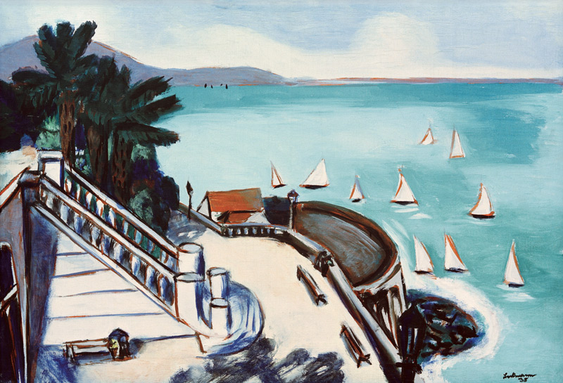 Blick von der Terrasse in Monte Carlo von Max Beckmann