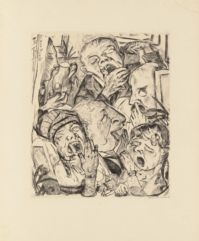 Die Gähnenden von Max Beckmann