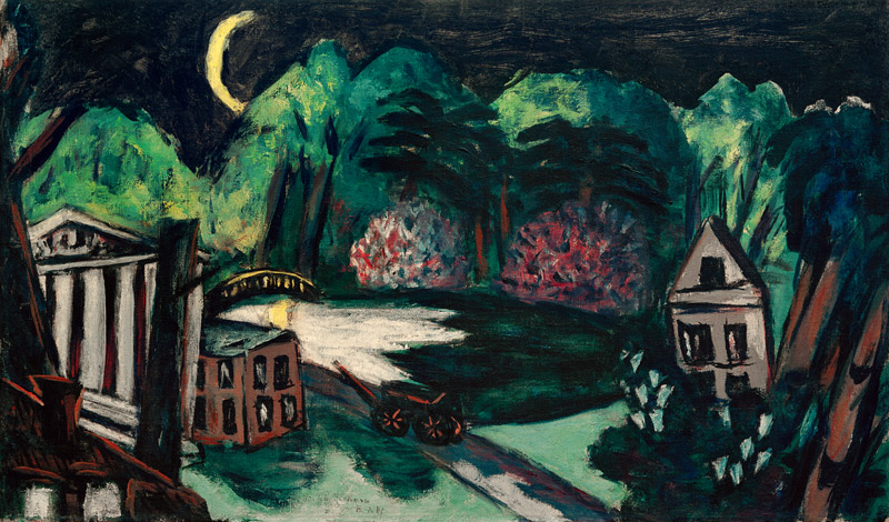 Nächtlicher Park. Baden-Baden von Max Beckmann