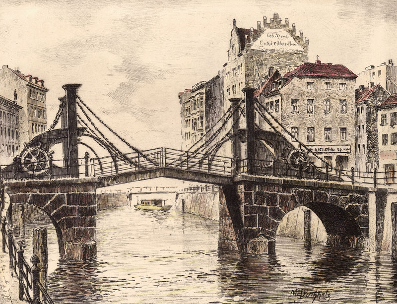 Berlin, Jungfernbrücke von Max Buchholz