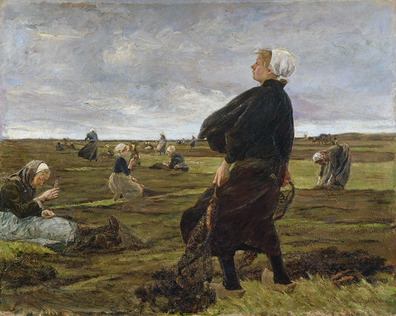 Die Netzflickerinnen von Max Liebermann