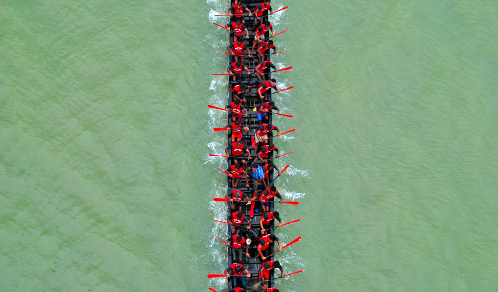 traditional boat race von MD MAHABUB HOSSAIN KHAN