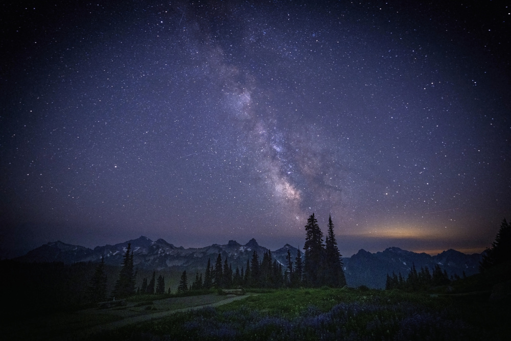 Milky Way in Mt Rainier von Mei Shi