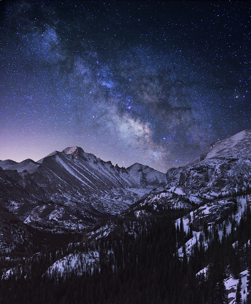 Milky Way over Longs Peak von Mei Xu