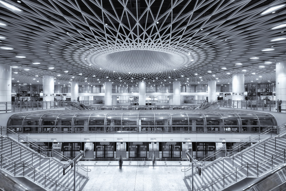 Subway Station in Shenzhen von Mei Xu