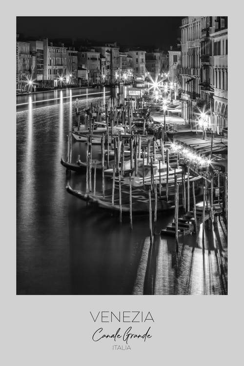 Im Fokus: VENEDIG Blick von der Rialto Brücke von Melanie Viola