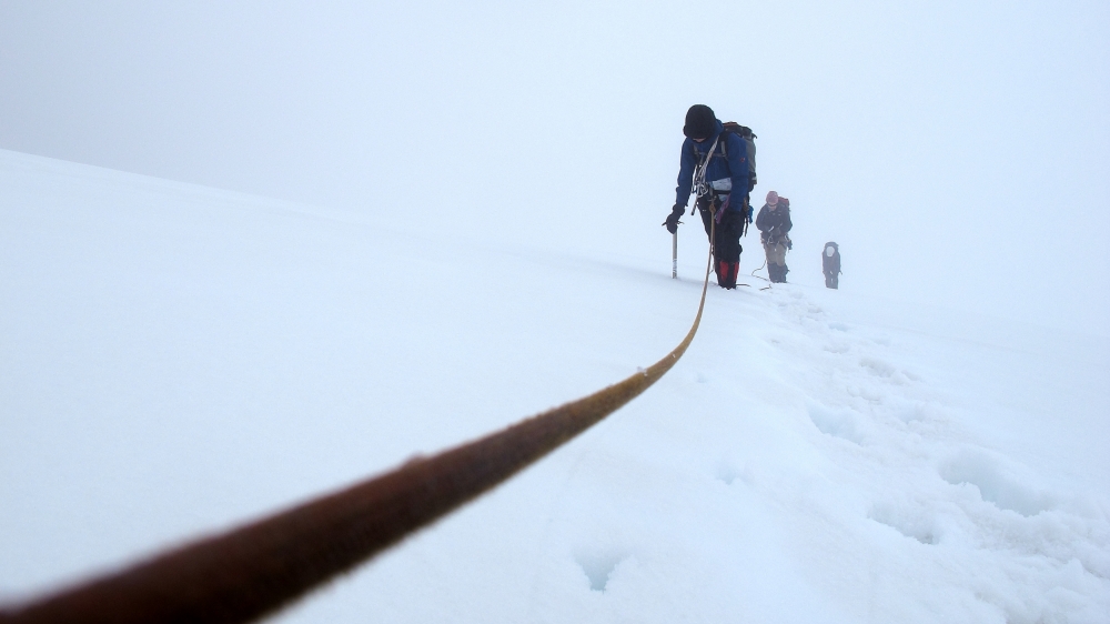 Whiteout Climbing von Menno Visser