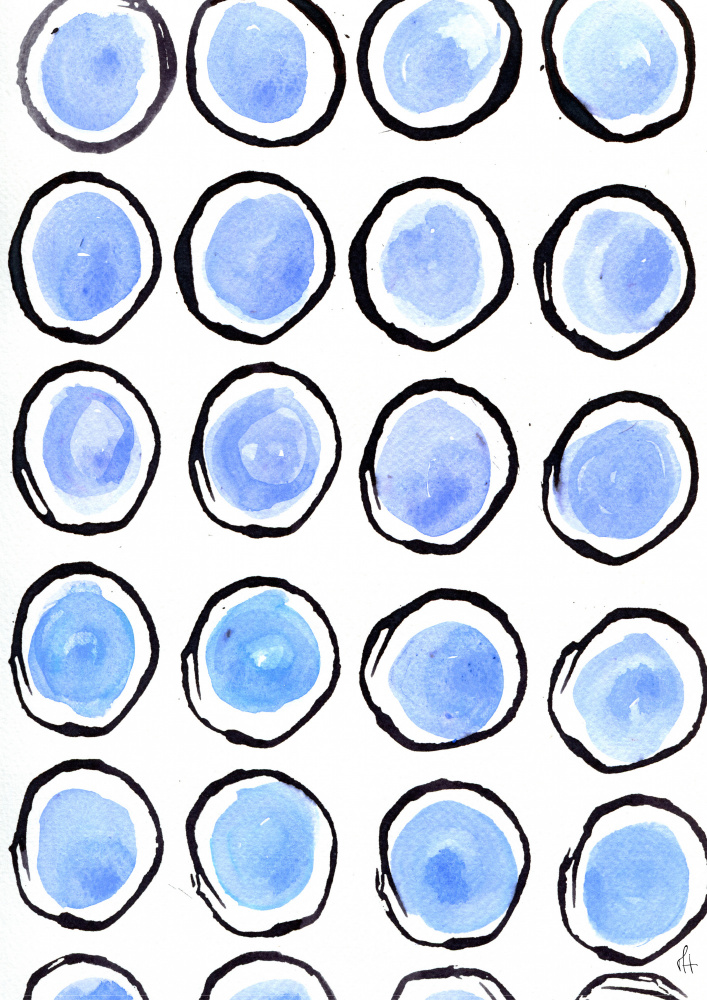 Blue Circles von Mette Handberg