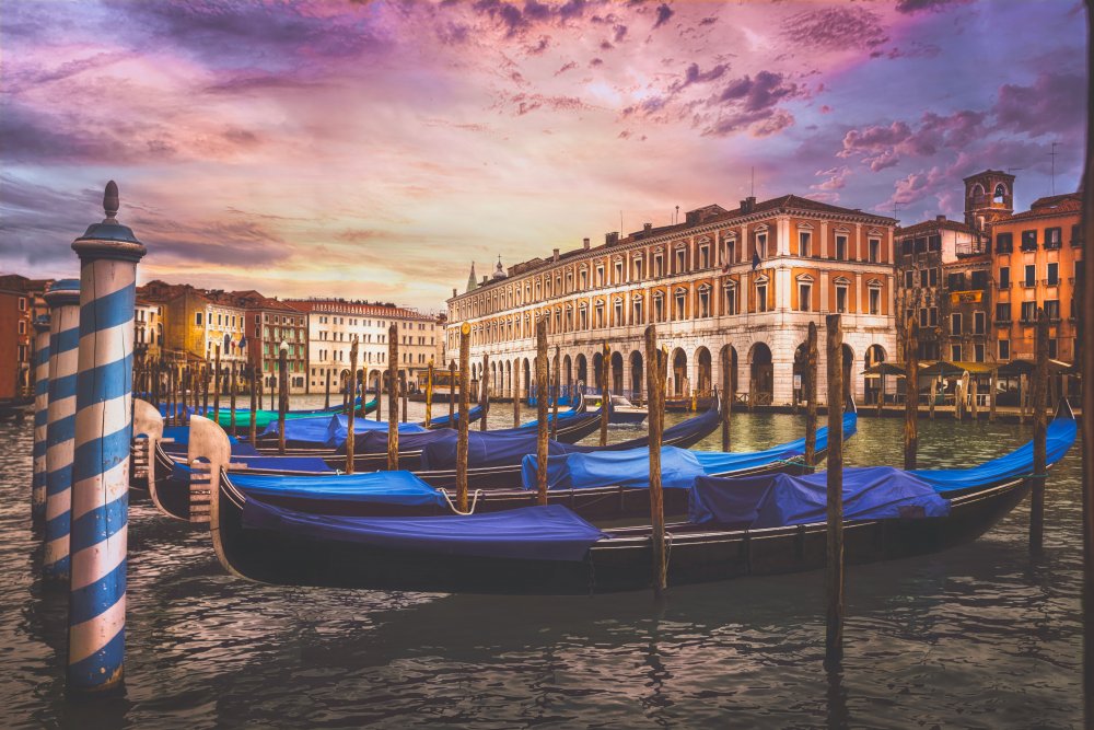 Gondolas of the Grand Canal von Miary Andria