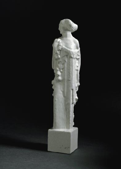 Statuette of woman holding a rose Sculpture by Michael Powolny (1871-1954) (Statuette of a female fi