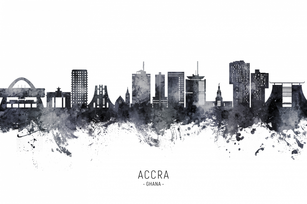 Accra Ghana Skyline von Michael Tompsett