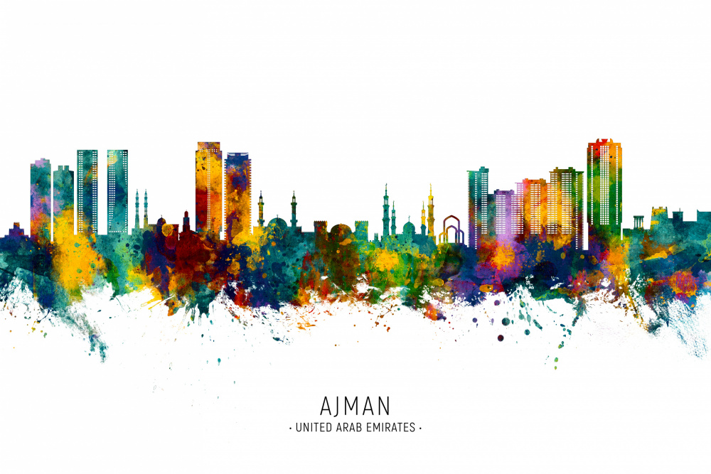 Ajman Skyline von Michael Tompsett