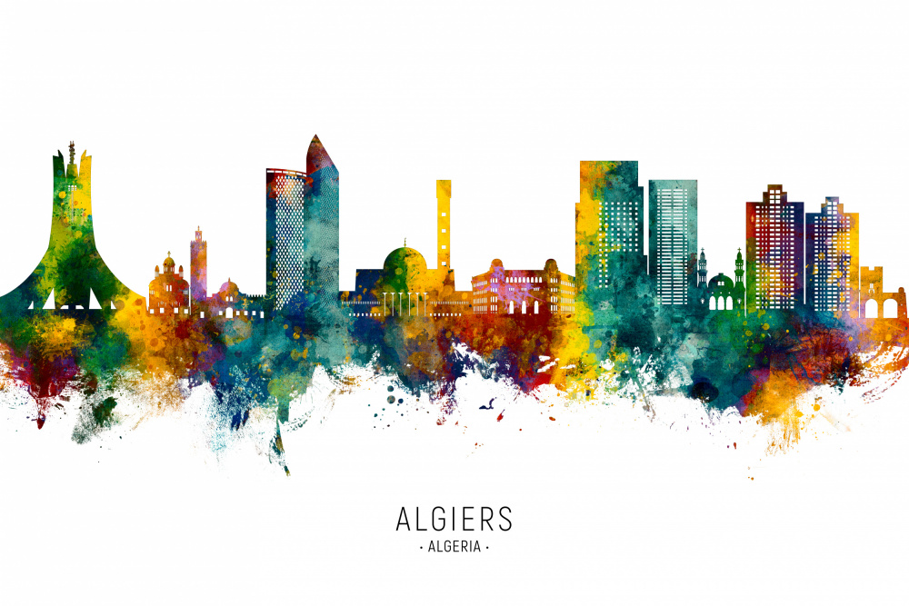 Algiers Algeria Skyline von Michael Tompsett