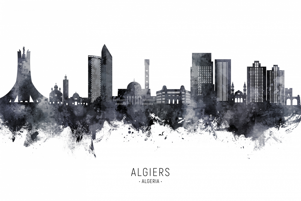 Algiers Algeria Skyline von Michael Tompsett