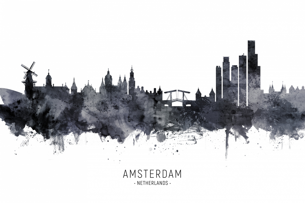 Amsterdam The Netherlands Skyline von Michael Tompsett