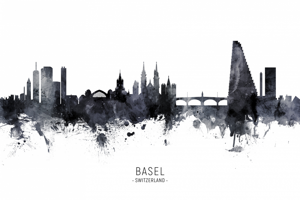 Basel Switzerland Skyline von Michael Tompsett