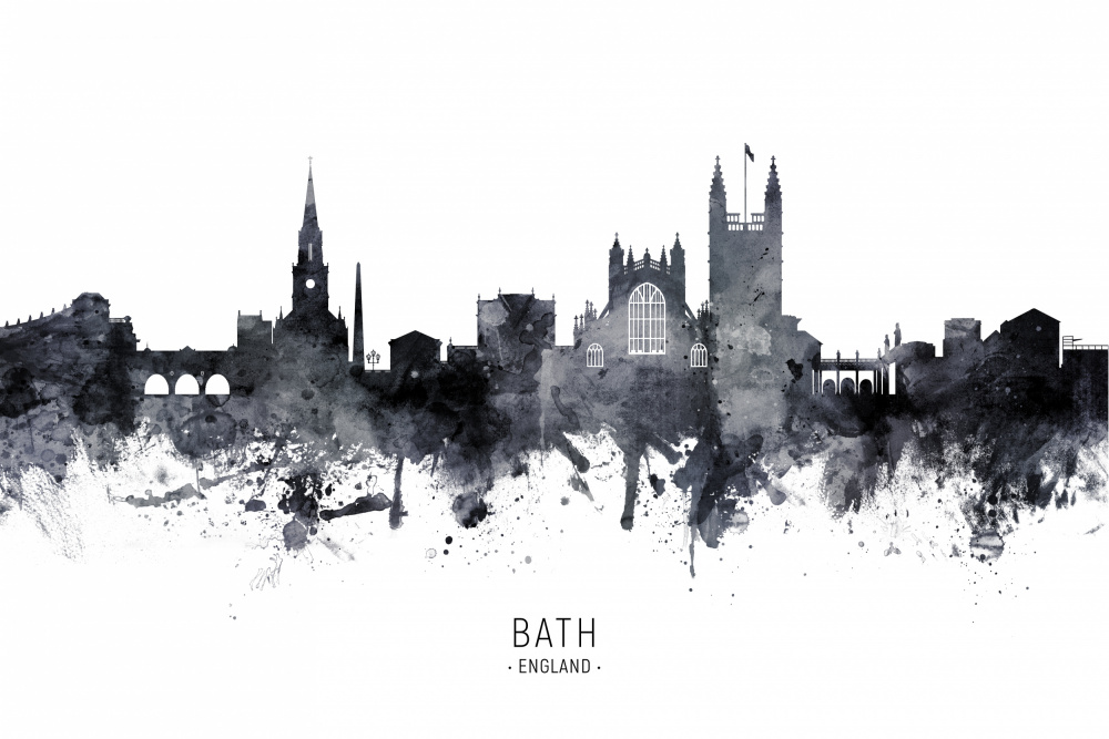 Bath England Skyline Cityscape von Michael Tompsett