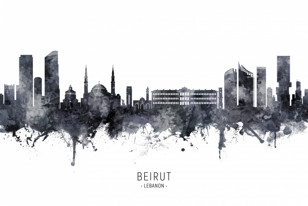 Beirut Lebanon Skyline von Michael Tompsett