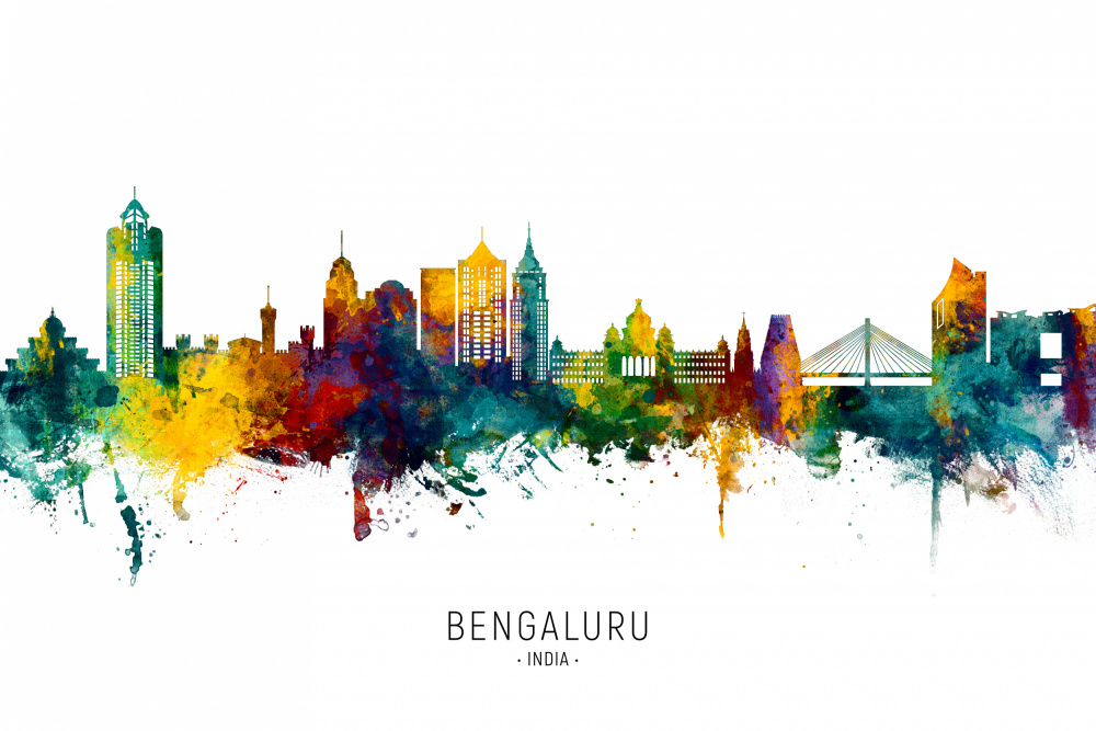 Bengaluru Skyline India Bangalore von Michael Tompsett