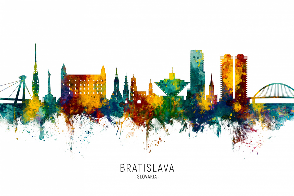 Bratislava Slovakia Skyline von Michael Tompsett