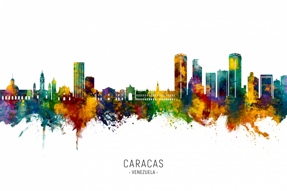 Caracas Venezuela Skyline von Michael Tompsett