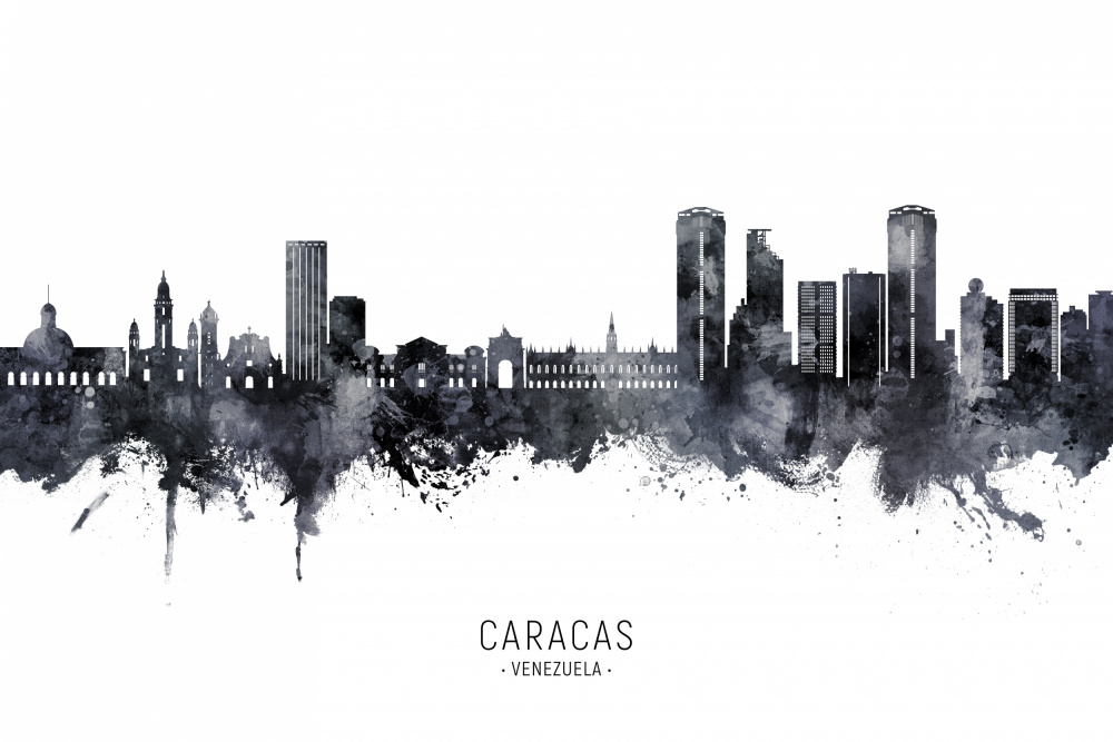 Caracas Venezuela Skyline von Michael Tompsett